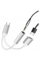 HSKB Adapter Splitter USB-C Typ C auf 3 5 mm Adapter und Ladeadapter für Kopfhörer und Ladegerät [ Audio und Lade-Adapter ] für Samsung Galaxy S10 / S9 Plus für Huawei P9 / G9 usw (Roségold)