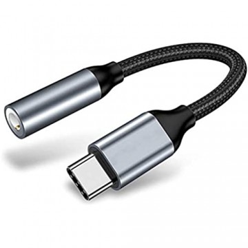 KiMiLIKE USB C auf 3 5 mm Kopfhörerbuchse Adapter Typ C auf 3 5 mm Aux-Adapter Digital-Audio-Kopfhörer-Adapter für Typ-C-Smartphones ohne Kopfhörer