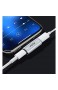 Kopfhörer-Adapter für iOS/iPhone Audio und Ladegerät 2-in-1-Splitter kompatibel mit allen iOS-Systemen und Anrufen silberfarben