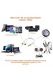 Mobi Lock 3.5mm Audio Stereo und Kopfhörer/Headset Y-Splitter Adapter für iPhones iPad iPod Android Tablets Laptop und Andere Audiogeräte