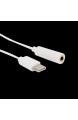 MXECO USB Typ C Stecker auf 3 5 mm Klinkenbuchse USBC Typ C auf 3 5 Kopfhörer Audio Aux Kabel Adapter Konverter für Letv (weiß)