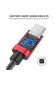NIMASO USB C zu 3 5mm Kopfhörer Adapter Aux USB C auf Klinke Audio Adapter für Huawei P30 Pro/P20/P20 Pro/Mate 10/20 Pro Samsung S20/S20 Plus/Note 10/A80 One Plus 7/6T Pixel 3/2XL XIAOMI8 Rot