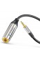 sonero® Premium Kopfhörer Adapter 0 20m 3 5mm Klinke Stecker auf 6 3mm Klinke Buchse schwarz