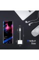 USB-C-Kopfhörer-Adapter Dual-USB-C-Splitter-Klinkenstecker kompatibel mit Samsung Huawei P20/P30 Pro LG Google Pixel 3/3XL/2/2XL 2018 New iPod Pro Xiaomi Type C Audio Jack weiß