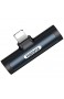 Xinhongzhan Kopfhörer-Adapter für iPhone 7/7Plus/8/8Plus/XS/11 3 5 mm Audio-Splitter [Audio + wiederaufladbar] (schwarz)