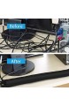 10 cm breite Kabel-Management-Hülle flexibler Neopren-Kabelkanal für Schreibtisch TV Computer Kabel-Abdeckung Drahtverstecker schwarz 2 5 cm/0 98 Zoll) (1 5 m)