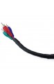 BeMatik - Kabelschlauch Kabelkanal Spirale Kabel Organisator schwarz 4-50 mm Länge 2 5 m