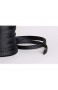 Geflochtener Kabelschlauch aus Polyester elastisch Durchmesser 3 mm dehnbar auf 6 mm Länge 10 m Schwarz