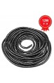 GTIWUNG Kabelschlauch Kabelspirale Spiralband Kabelschutz Flexibler Spiralschlauch Kabelorganisation Schwarz 8mm Durchmesser und 12m Länge