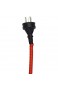 Insun 2m Kabelschlauch Spiral Kabelschläuche Zuschneidbar Kabel Organizer für Kabelschutz Kabel Verstecken Rot ∅ 8 mm
