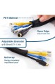 Ipow 3m selbstschließender Kabelschlauch mit Klettverschluss Kabelhülle PET-Kabelkanal für das Kabelmanagement Kabelschutz für TV/Büro/Ethernet/HDMI/Netzwerk/Audio/Video/Heimkino (18-29 mm)