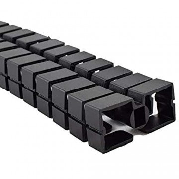 Kabelführung eckig Kuba Slim Line Länge:760 mm Kabelschlauch Made in Germany (schwarz)