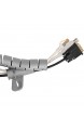 mumbi Kabelspirale Flexibler Kabelschlauch universal Kabelkanal 2 5m - Ø 25mm in Silber