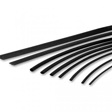 Schrumpfschlauch 2:1 schwarz (ohne Kleber) – Ø 1 mm bis 13 mm von 0 5 m bis 10 m (Ø2 mm 1 Meter)