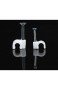 100 Stück Nagelschellen 14mm | Kabelschellen Set | Kabelführung Farbe Weiß | Kabelklemmen | Haftclips mit eingestecktem Nagel | Kabelclip für USB-Kabel TV-Kabel VGA-Kabel | Kabelbefestigung