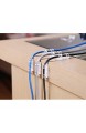 200pcs Finisher Wire Clamp Finisher-Drahtklemme-Selbstklebend Kabelhalter Schreibtisch Kabelklemme Set (Transparent)