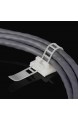 50 Stück weiß Kabel-Clips Kabelklemme Set Management Kabelbefestigung Drahthalter mit Klebstoff Gesicherte Unterlage （25 Verstellbare Kabelhalter + 25 Kabel Clips）
