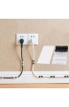 finisher-drahtklemme selbstklebende drahtklammern drahtorganisator kabelklemme klebend weiß für Haus Auto Büro Kabelmanagement (60PCS Transparent)