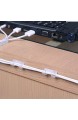 Golrisen Kabelbefestigung 3M Selbstklebende Kabelklemmen Transparenter Drahthalter für Home und Office Kable 