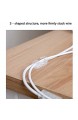 Hengrongyuan Kabelklemme Selbstklebend 3M Selbstklebende Kabelklemmen Transparenter Drahthalter für Home und Office Kable Kabelhalter mit Unterlage.