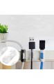 LuLyL 40-teilige Kunststoff-Kabelklemmen mit Klebeband Cord Organziers Kabelführungsclips für das Home Office - 2 Farben