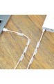 MQIAN 72 Stück Kabelclips Kabelhalter Kabelschelle Selbstklebend Kabel managament für Schreibtisch Netzkabel USB Ladekabel und Kabelführung Zwei Größen & Farbe (Transparent&Weiß)