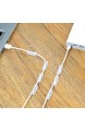 NATUCE 32Stück 10mm Selbstklebende Kabelclips Kabelhalter Draht Kabel Halter Kabelklemme für Schreibtisch Netzkabel USB Ladekabel Ladegeräte und Audiokabel Kabelführung für Auto Büro Zuhause