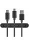 USB Ladekabel Halter Schreibtisch Kabel Kabel-Organizer mit 5 Steckplätzen Organisation von Netzkabel/USB-Kabel