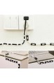 [3Pack / 60Pcs] 3M selbstklebende Kabelklemmen mit starken selbstklebenden Pads - keine Werkzeuge erforderlich Halter Kabelmanagement | Organisieren Sie Kabel und Leitungen für Zuhause oder Büro