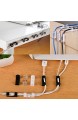 [3Pack / 60Pcs] 3M selbstklebende Kabelklemmen mit starken selbstklebenden Pads - keine Werkzeuge erforderlich Halter Kabelmanagement | Organisieren Sie Kabel und Leitungen für Zuhause oder Büro