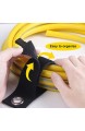 Cnloyua 10PCS Kabelbinder Schwarz Hochleistungskabelaufbewahrungsbänder wiederverwendbare Kabelbinder Klettverschluss für Kabel Schläuche Seil Tasche Werkzeug. (M + L + XL)