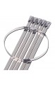 Einfach zu verwenden 10 STÜCKE 304Material Edelstahl Metall Kabel Krawatten Krawatte Reißverschluss Wickel Auspuff Wärme Riemen Induktionsrohr Boot Krawatte Hohe Qualität ( Color : 4.6mmX150mm )
