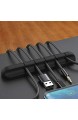 HERCHR Kabelcliphalter Selbstklebender Silikon-Schreibtischkabel-Organizer für USB-Ladekabel(3 Clips)