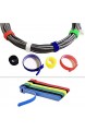 Kabelbinder wiederverwendbare Kabelbinder 50 Stück wiederverwendbar schwarz Nylonband Hakenschlaufe Ordentliches Werkzeug mehrere Farben