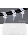 Ladieshow 200pcs Nylon Kunststoff P Verschlüsse Clips Clamps Assorted Box für Cable Conduit Kit(Weiß)