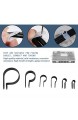 P-Clips -200 Stück Nylon-Kunststoff P-Verschlüsse Clips Clamps Assorted Box für Cable Conduit Kit(schwarz)