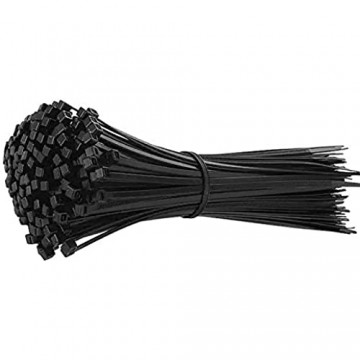 SHUAISHUAI Einfach zu verwenden 100 stücke schwarz 5x200 selbstsperrer Kunststoff Nylon Krawatte Kabelbinder Befestigungsring 3x200 Kabel Krawatte Zip Wraps Gurt Nylon Kabelbinder (Color : 4x200mm)