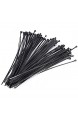 SHUAISHUAI Einfach zu verwenden 100 stücke selbsthemmend Kunststoff Nylon Krawatte Schwarz Kabelbinder Befestigungsring Kabel Krawatte Zip Wraps Gurt Nylon Kabelbindung