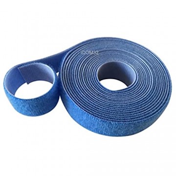 VELCRO® Klettband mit ONE-WRAP® doppelseitig in Blau 2 cm breit. blau 25 Metres