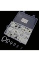 VIFERR P-Clips 200 Stück Nylon-Kunststoff P-Verschlüsse Clips Clamps Assorted Box für Cable Conduit Kit(Weiß)