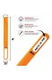"Wrap-It Cinch-Straps – mit Edelstahl-Schnalle und Beschriftungsschild für einfache Kabel-Identifizierung und Kabel-Management Wiederverwendbare Mehrzweck-Sicherungsgurte 8" (18 Pack) Orange"
