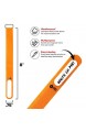 Wrap-It Cinch-Straps – mit Edelstahl-Schnalle und Beschriftungsschild für einfache Kabel-Identifizierung und Kabel-Management Wiederverwendbare Mehrzweck-Sicherungsgurte 8 (18 Pack) Orange
