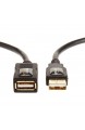 Basics mehrfach abgeschirmtes USB-2.0-Verlängerungskabel für High-Speed-Datenübertragung Typ-A-Stecker auf Typ-A-Buchse mit vergoldeten Anschlüssen für optimale Signalübertragung 3 Meter