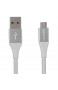  Basics - USB-2.0-A auf Micro-B-Kabel mit doppelt geflochtenem Nylon | 1 8 m Silber