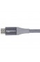  Basics - USB-2.0-A auf Micro-B-Kabel mit doppelt geflochtenem Nylon | 3 m Dunkelgrau