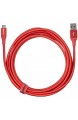 Basics - USB-2.0-A auf Micro-B-Kabel mit doppelt geflochtenem Nylon | 3 m Rot