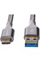  Basics USB-Kabel mit doppelter Nylon-Schirmung Typ C auf Typ A USB 3.1 Gen 2 (USB-IF-zertifiziert) unterstützt hohe Datenübertragungsraten bis zu 10 Gbit/s 0 3 Meter Dunkelgrau