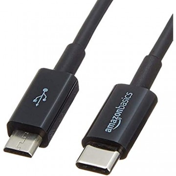 Basics - Verbindungskabel USB Typ C auf Micro-USB Typ B USB 2.0 1 8 m Schwarz