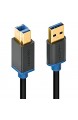 deleyCON 3 0m USB 3.0 Super Speed Kabel USB A-Stecker zu USB B-Stecker Datenkabel bis zu 5Gbit/s für z.B. Drucker Scanner Multifunktionsdruckern