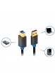 deleyCON 3 0m USB 3.0 Super Speed Kabel USB A-Stecker zu USB B-Stecker Datenkabel bis zu 5Gbit/s für z.B. Drucker Scanner Multifunktionsdruckern